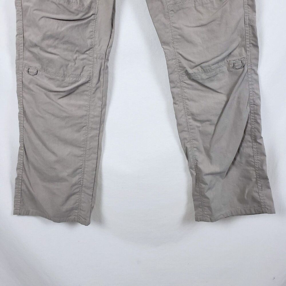 Kuhl Spire Roll Up Pants Womens 8 Tan Articulated Knee Hiking Gorpcore Low Rise - Picture 4 of 8